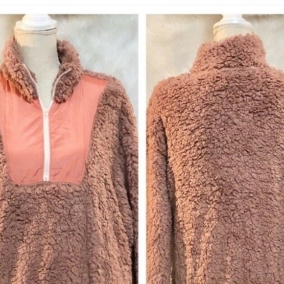 Womens Sherpa Pull Over NEW - Picture 1 of 7